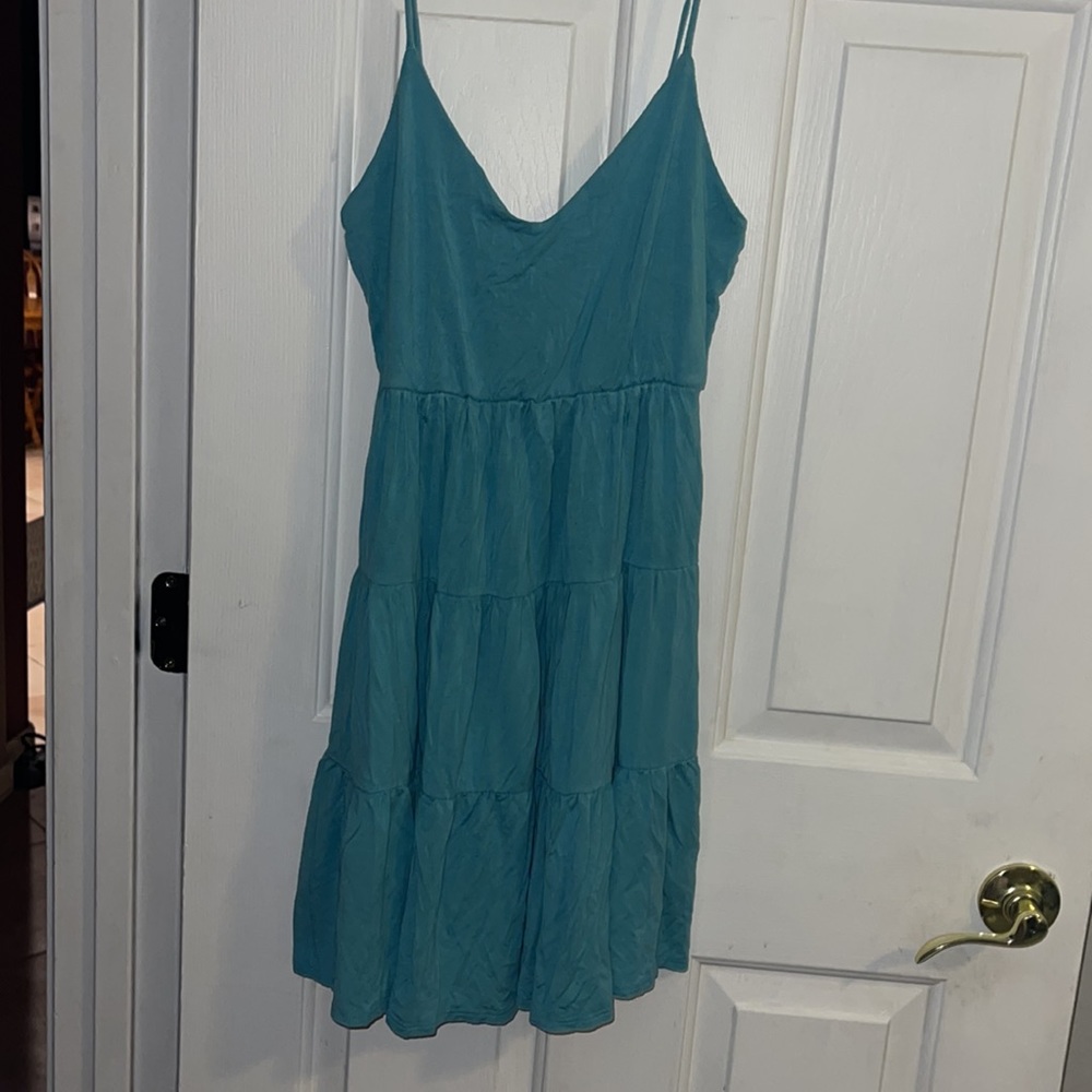 Teal sun dress